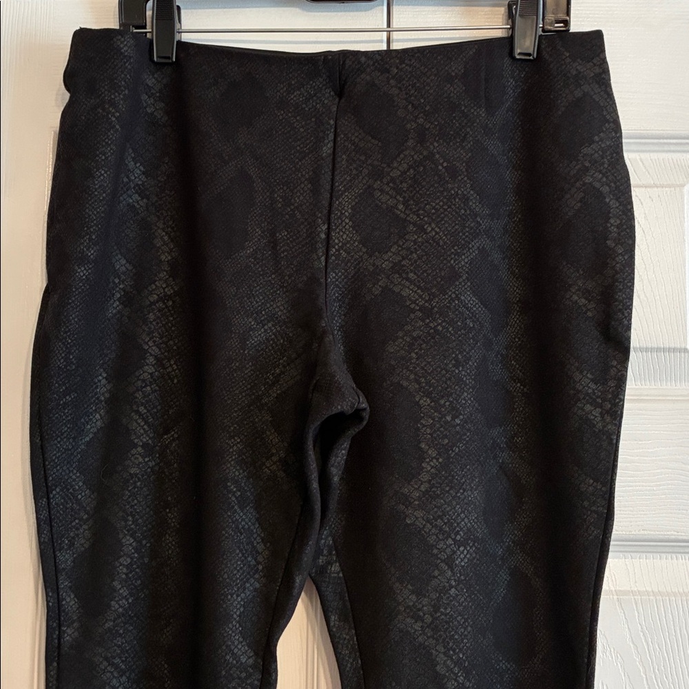 INC International Concepts Shimmer Snake Patterned  Dress Pant Leggings